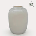 Vaas glas – M – H35 W25 -Artic Ivory
