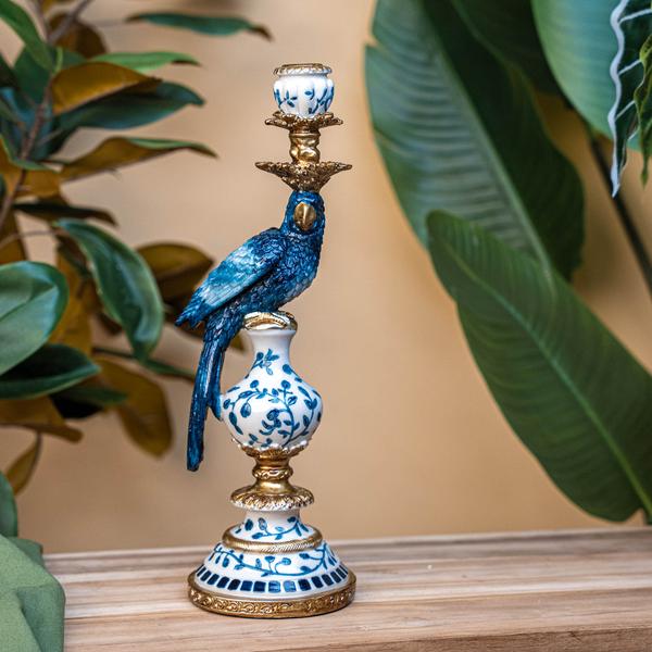 Kandelaar – Dutch Blue Parrot ↑ 40 cm – Rechts