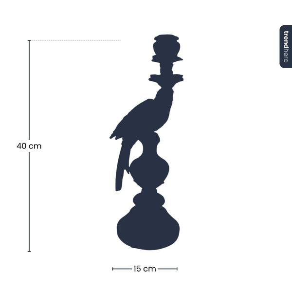 Kandelaar – Dutch Blue Parrot ↑ 40 cm – Rechts