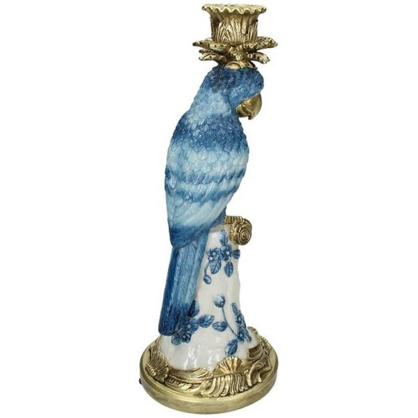 Kandelaar met Blauwe Vogel – ↑ 36 cm