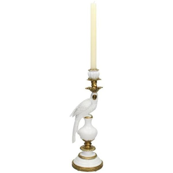 Kandelaar met Witte Vogel – ↑ 40 cm