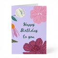 Wenskaart “Happy Birthday” – A6 Gevouwen – Voeg persoonlijke boodschap toe