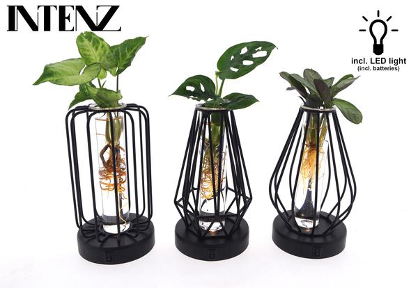Mix in Turijn Glas + Led – 3 stuks – Ø7cm – ↕20cm