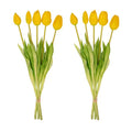 Tulpen boeket Geel – 10 stuks – ‘Real Touch’ Kunst tulpen – 42 cm (yellow)