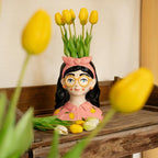 Tulpen boeket Geel – 10 stuks – ‘Real Touch’ Kunst tulpen – 42 cm (yellow)