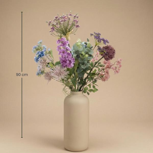Kunstbloemen boeket – Purple Bloom Deluxe – Real Touch – 10 stelen – ↑ 90 cm