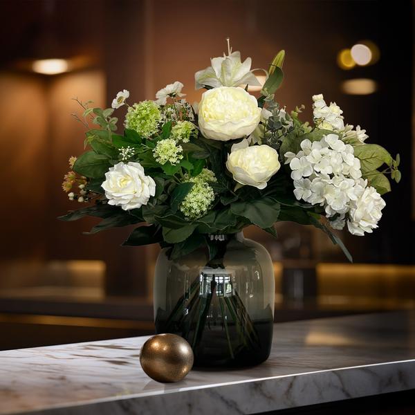 Kunstbloemen – Boeket- M – White Dream – 60 cm