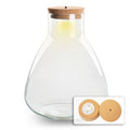 Terrarium fles met verlichting – Sam – Ø 24,5 cm ↑ 30 cm
