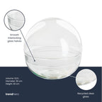Terrarium fles tweedelig – Dome XL – Ø 28 cm ↑ 28 cm