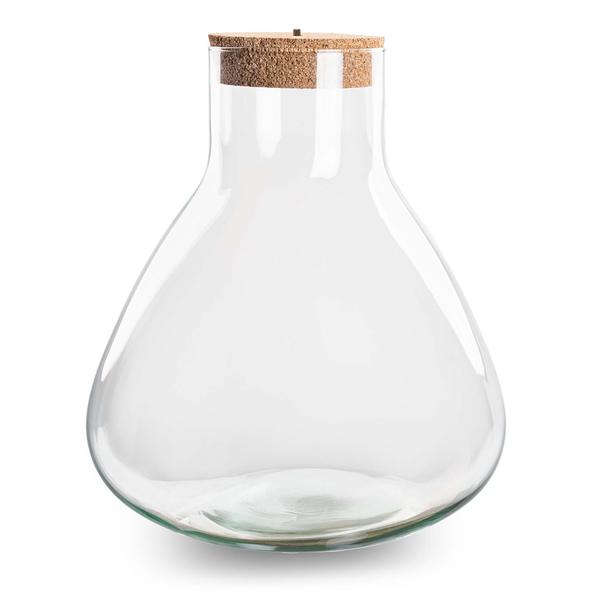 Terrarium fles met verlichting – Sam XL – Ø 30 cm ↑ 32 cm