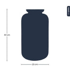 Terrarium fles met verlichting – Sven XL – Ø 23 cm ↑ 43 cm