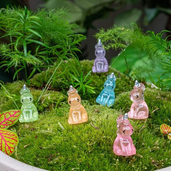 Glow in the dark – Unicorns – Multi – ↑ 2,5 cm – 6 stuks