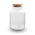Terrarium fles met verlichting – Milky – Ø 21 cm ↑ 30 cm