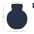 Terrarium fles met (LED) kurk – Bolder Bob – Ø 30 cm ↑ 31 cm – Zonder LED-kurk