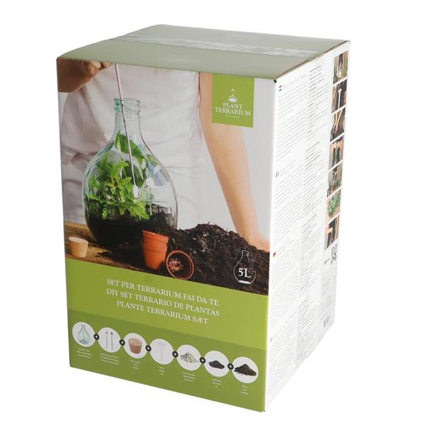 DIY Plant Terrarium Set 5L – Maak je eigen gesloten ecosysteem | In giftbox