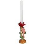 Kandelaar – Roze Papegaai ↑ 26 cm – Woondecoratie