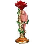 Kandelaar – Roze Papegaai ↑ 26 cm – Woondecoratie