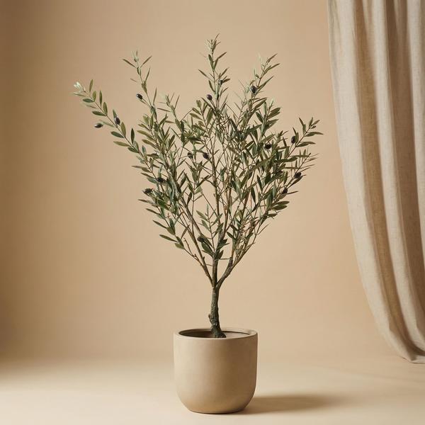 Kunst Olijfboom UV-bestendig – 90 cm | Voor Binnen & Buiten